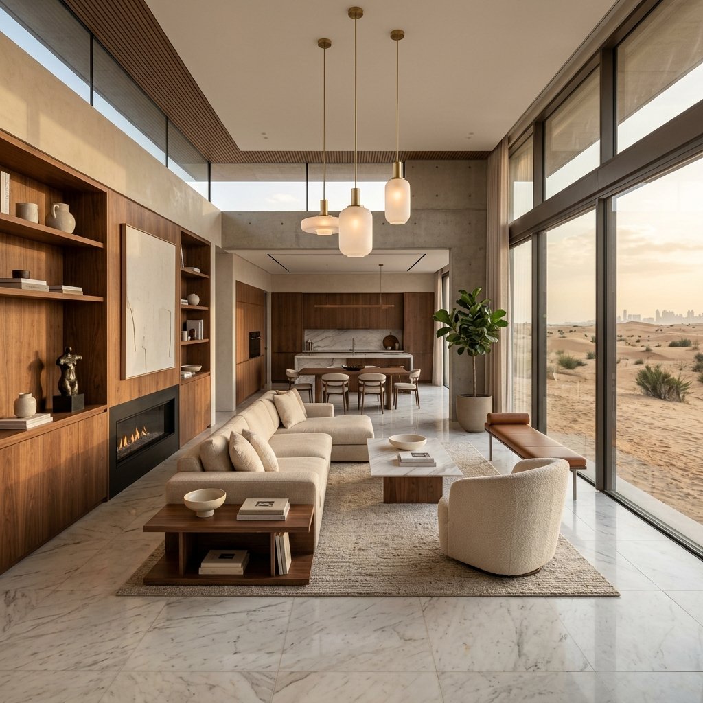 Designing a Luxury Villa Interior in Dubai: Trends, Materials & MEP Considerations